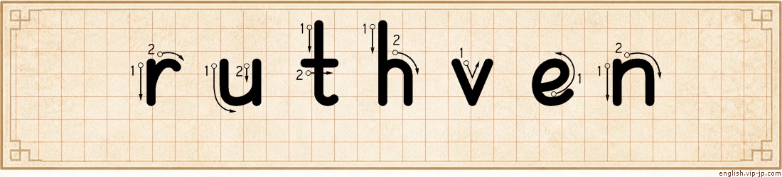 ruthven lettering