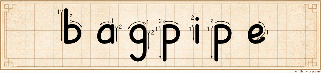 bagpipe lettering