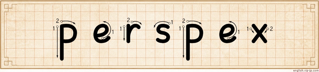 perspex lettering