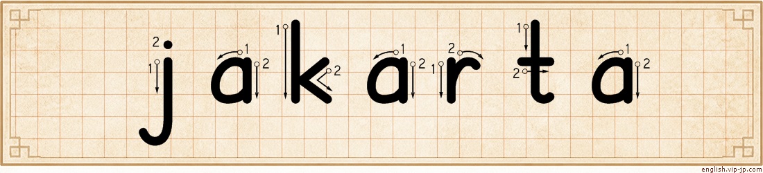 jakarta lettering