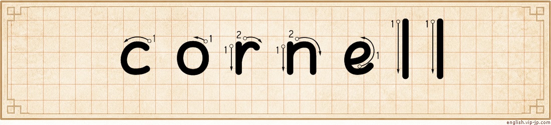 cornell lettering