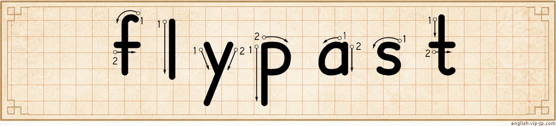 flypast lettering