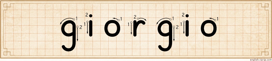 giorgio lettering