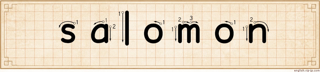 salomon lettering