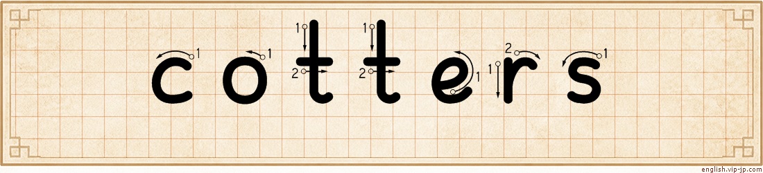 cotters lettering