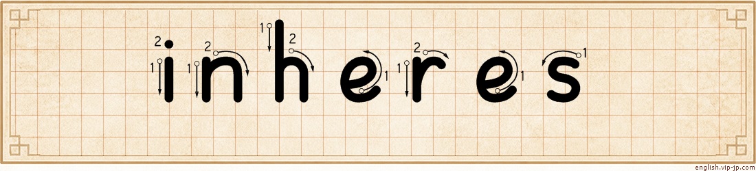 inheres lettering