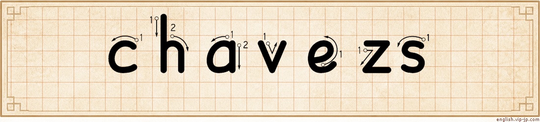 chavezs lettering