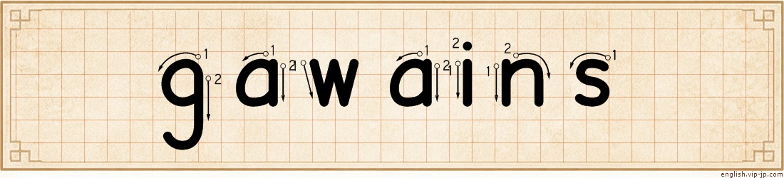 gawains lettering