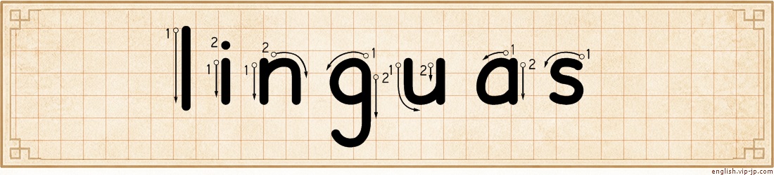 linguas lettering