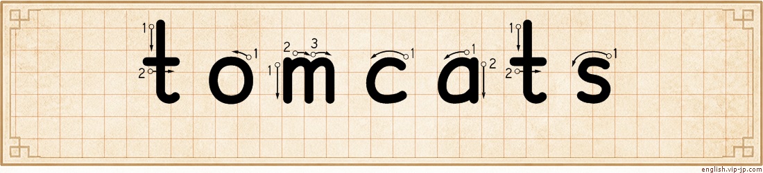 tomcats lettering