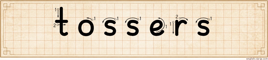 tossers lettering