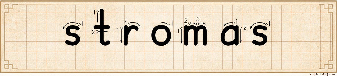 stromas lettering