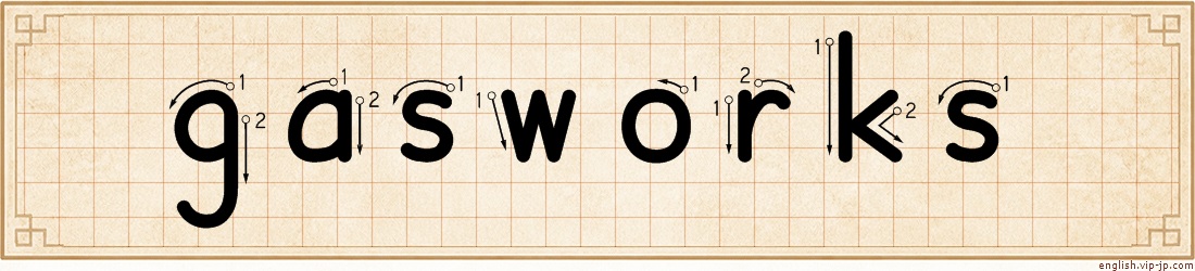 gasworks lettering