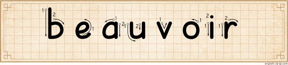 beauvoir lettering