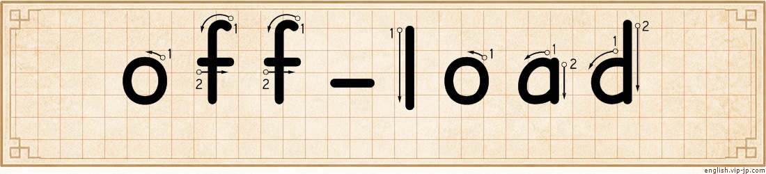 off-load lettering