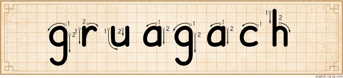 gruagach lettering