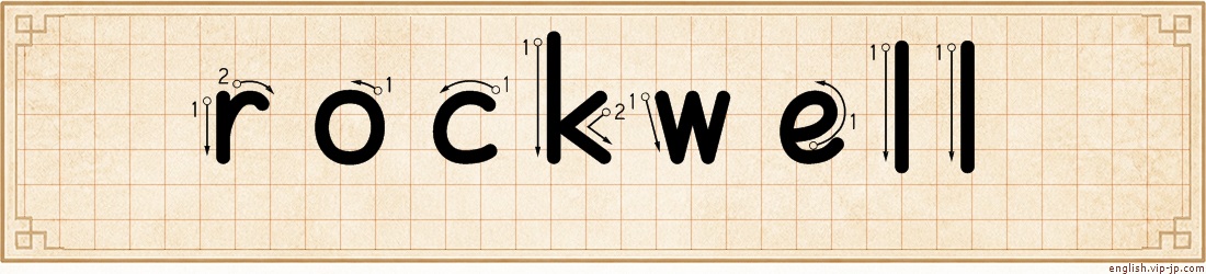 rockwell lettering