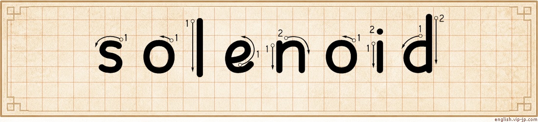 solenoid lettering