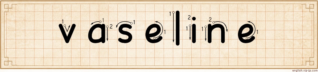 vaseline lettering
