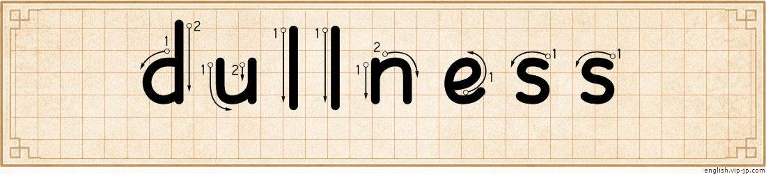 dullness lettering