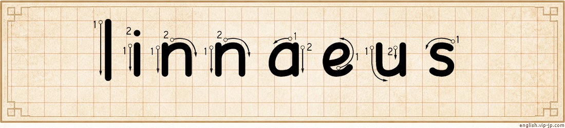 linnaeus lettering