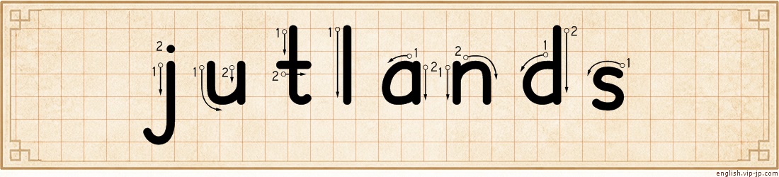 jutlands lettering