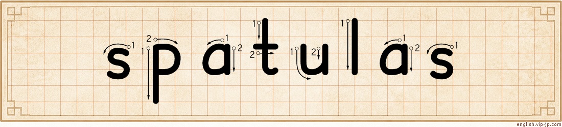 spatulas lettering