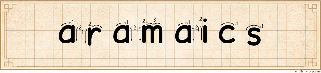 aramaics lettering