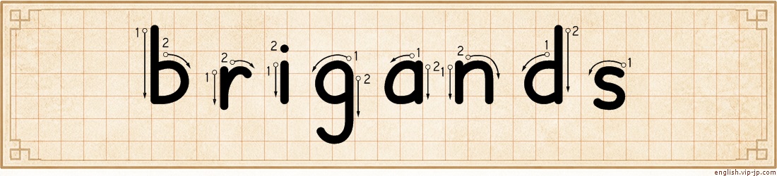 brigands lettering