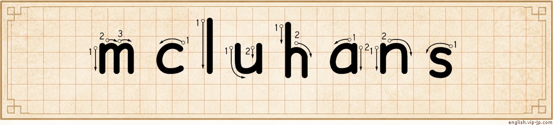 mcluhans lettering