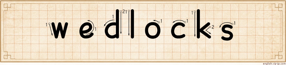 wedlocks lettering