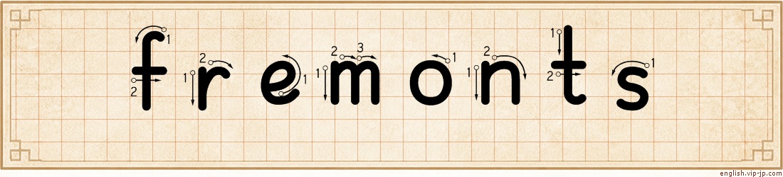 fremonts lettering