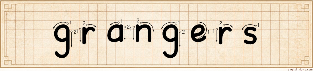 grangers lettering