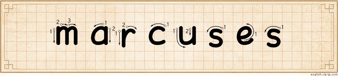 marcuses lettering