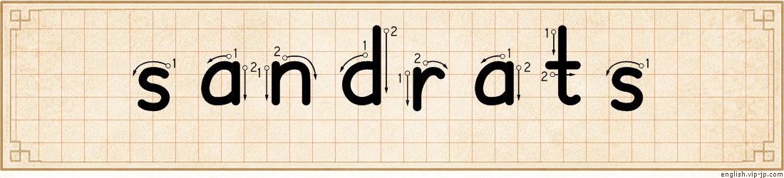 sandrats lettering