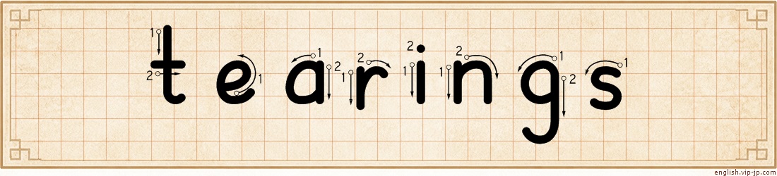 tearings lettering