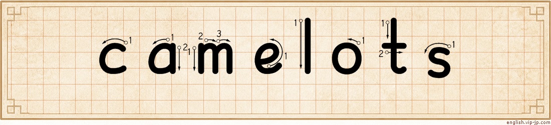 camelots lettering