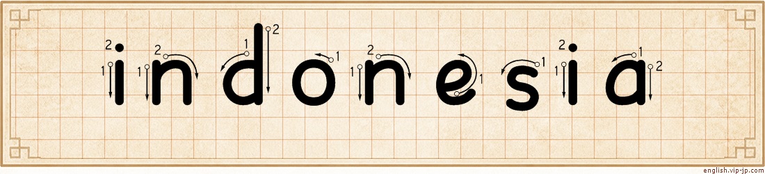 indonesia lettering