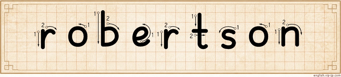 robertson lettering