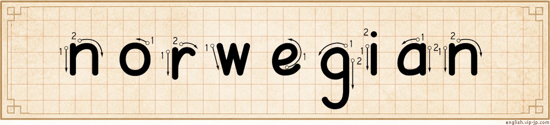 norwegian lettering