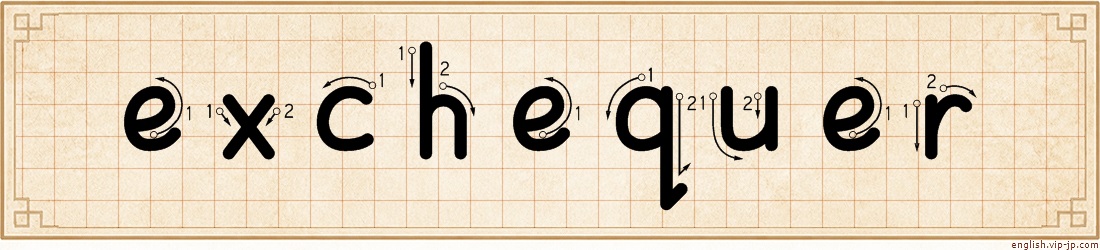 exchequer lettering