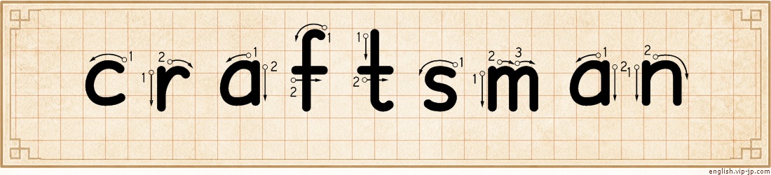 craftsman lettering