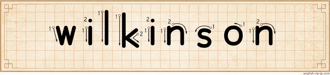wilkinson lettering