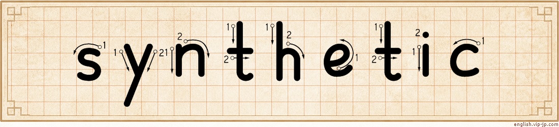 synthetic lettering