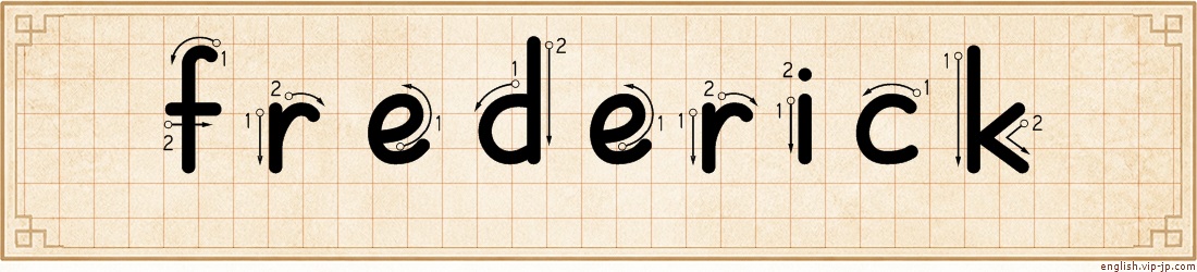 frederick lettering