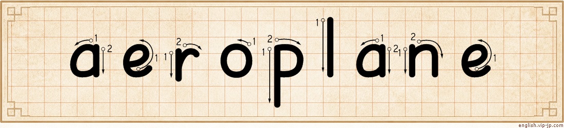 aeroplane lettering