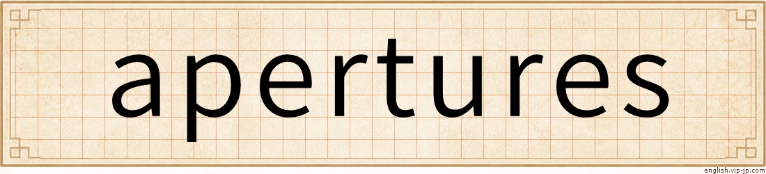 apertures