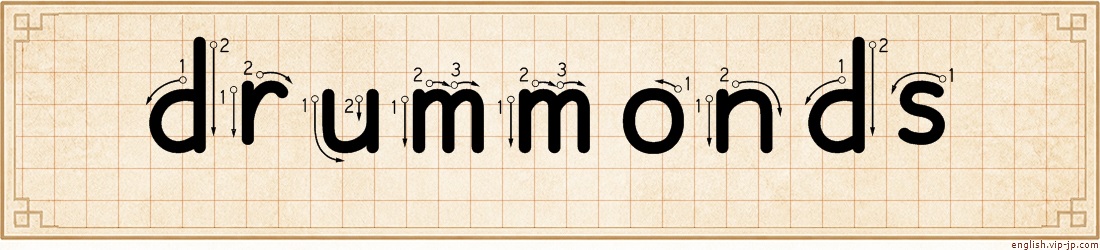 drummonds lettering