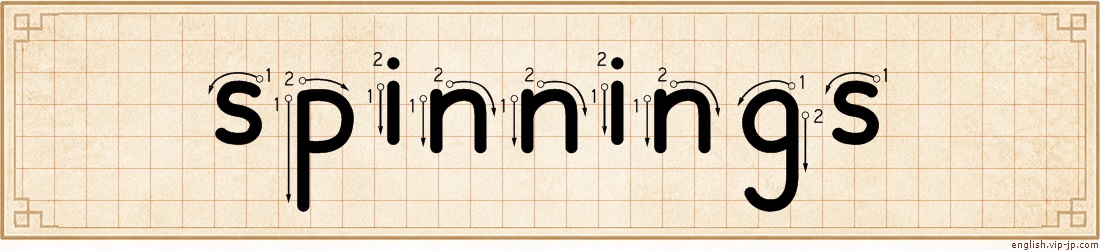 spinnings lettering