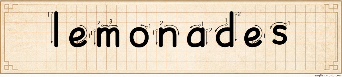 lemonades lettering
